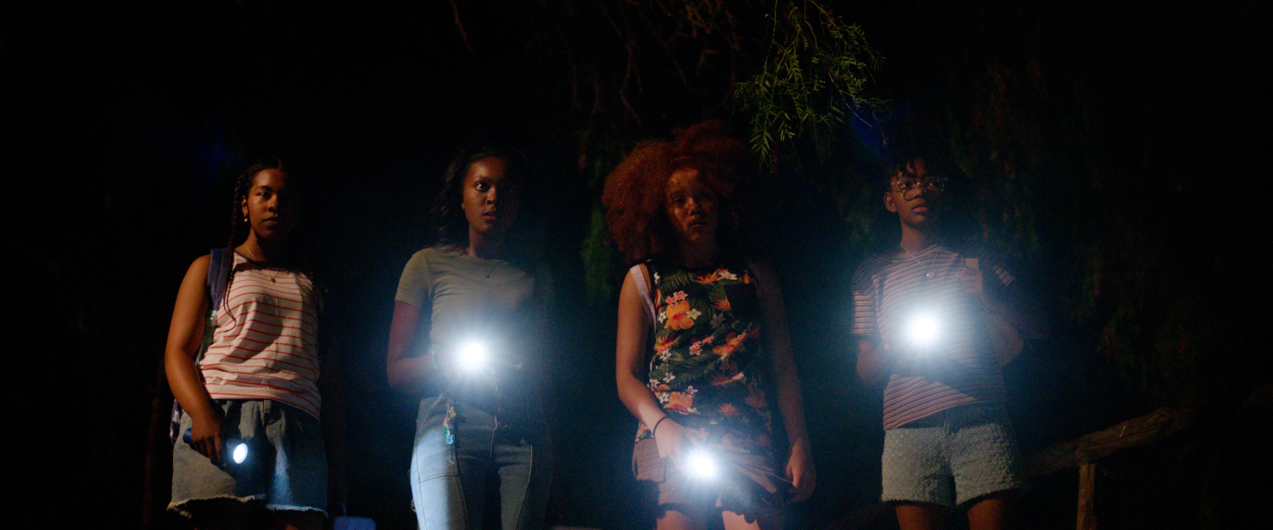 Brownies — Flashlights at night — production still